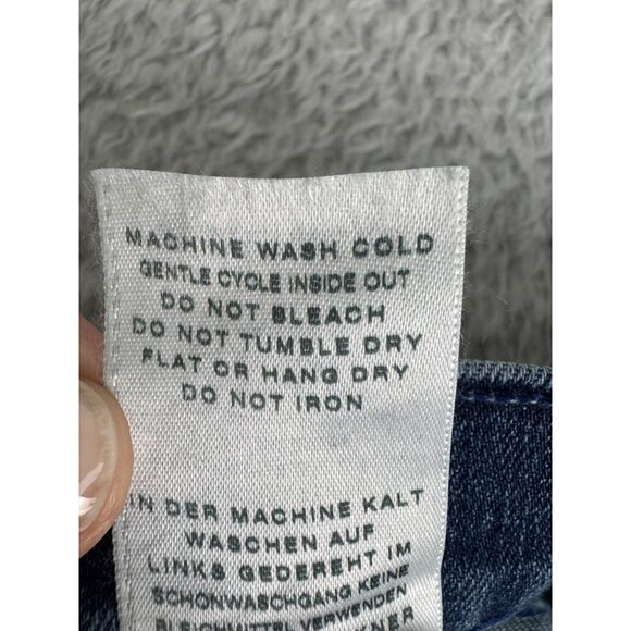 True Religion Womens Low-Rise Keira Denim Shorts Size 27 Distressed Frayed Hem N - Picture 7 of 16